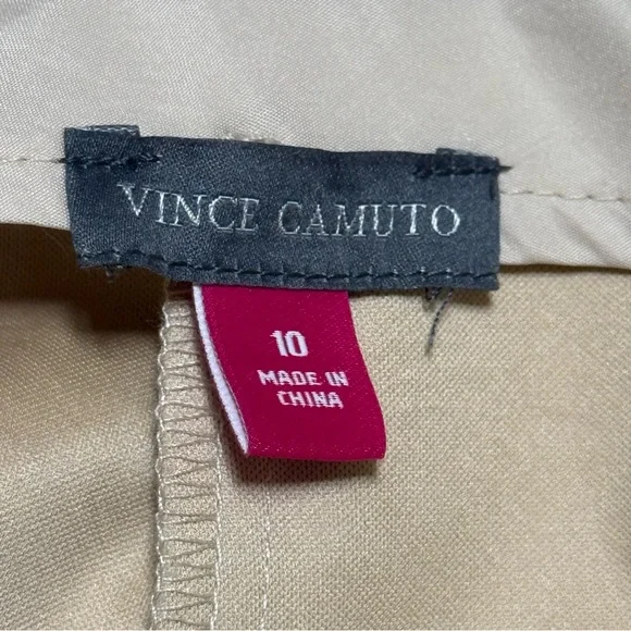 Vince Camuto Gold Metallic Flare Pants - Picture 6 of 10